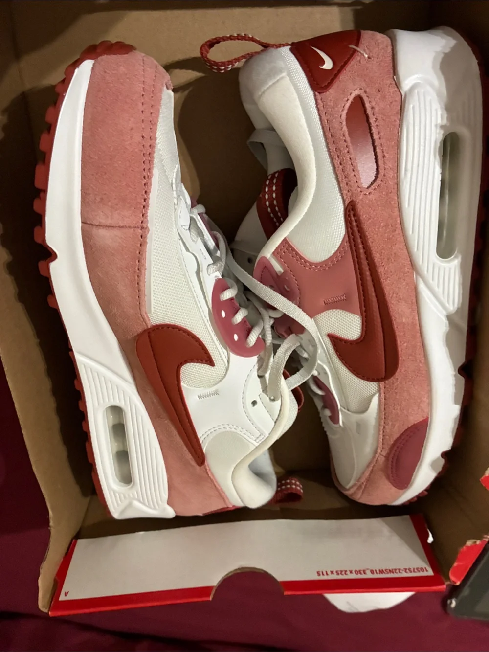 Nike Women’s Air Max 90 Sneakers in Rose and Red